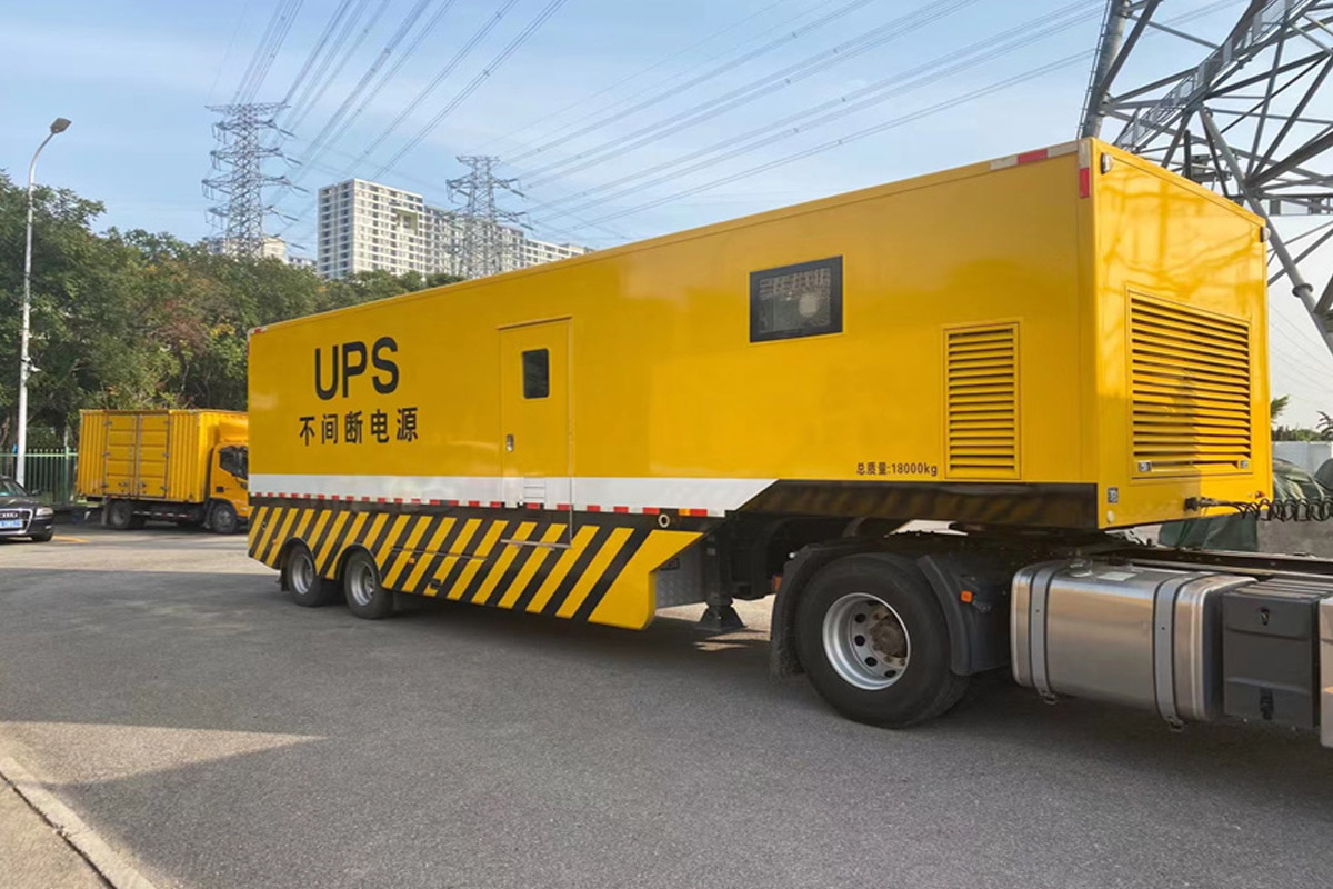 尖峰镇发电机租赁施工现场